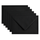 Enveloppe Papicolor C6 114x162mm noir corbeau paquet 6 pièces