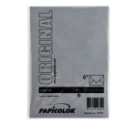Envelop Papicolor C6 114x162mm ravenzwart pak à 6 stuks