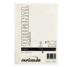 Papicolor Envelope C6 114x162mm white pack of 6 pieces