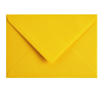Enveloppe Papicolor C6 114x162mm jaune bouton d'or paquet 6 pièces