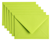 Envelop Papicolor C6 114x162mm appelgroen pak à 6 stuks