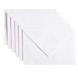 Enveloppe Papicolor C6 114x162mm kraft blanc paquet 6 pièces