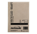 Enveloppe Papicolor C6 114x162mm kraft brun paquet 6 pièces