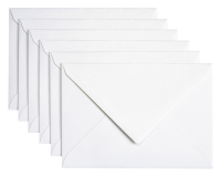 Enveloppe Papicolor C6 114x162mm blanc perle métallisé paquet 6 pièces