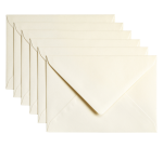 Enveloppe Papicolor C6 114x162mm ivoire métallisé paquet 6 pièces