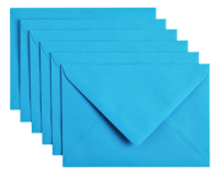 Envelop Papicolor C6 114x162mm hemelsblauw pak à 6 stuks