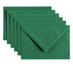 Enveloppe Papicolor C6 114x162mm vert sapin paquet 6 pièces