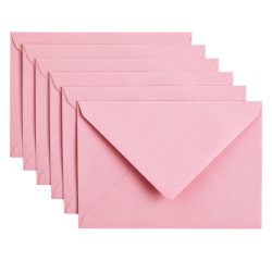Envelop Papicolor C6 114x162mm babyroze pak à 6 stuks