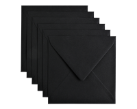 Envelop Papicolor 140x140mm ravenzwart pak à 6 stuks
