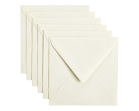 Envelop Papicolor 140x140mm anjerwit pak à 6 stuks
