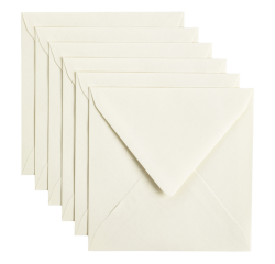 Enveloppe Papicolor 140x140mm blanc paquet 6 pièces