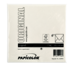Enveloppe Papicolor 140x140mm blanc paquet 6 pièces