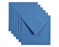 Enveloppe Papicolor 140x140mm bleu roi paquet 6 pièces