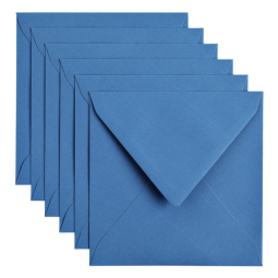 Enveloppe Papicolor 140x140mm bleu roi