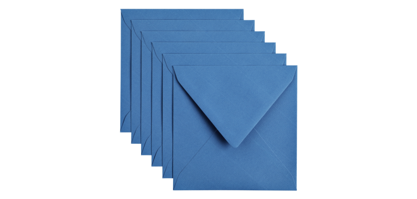 Papicolor Envelope 140x140mm royal blue pack of 6 pieces