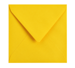 Envelop Papicolor 140x140mm dottergeel pak à 6 stuks