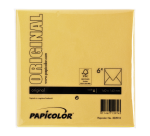 Envelop Papicolor 140x140mm dottergeel pak à 6 stuks