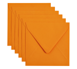 Papicolor Umschläge 140x140mm Orange Paket 6 Stück