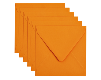 Papicolor Envelope 140x140mm orange pack of 6 pieces