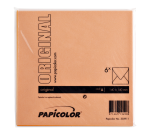 Papicolor Envelope 140x140mm orange pack of 6 pieces