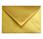 Enveloppe Papicolor C6 114x162mm or métallisé paquet 6 pièces