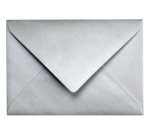 Papicolor Envelope C6 114x162mm metallic silver pack of 6 pieces
