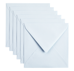 Enveloppe Papicolor 140x140mm bleu bébé paquet 6 pièces