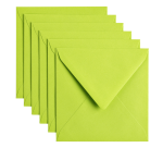 <p>Apple green Papicolor envelope 140x140mm pack of 6 pieces</p>