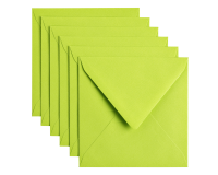 Enveloppe Papicolor 140x140mm vert pomme paquet 6 pièces