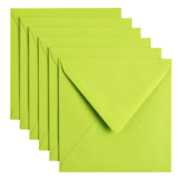 Envelop Papicolor 140x140mm appelgroen pak à 6 stuks