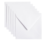 Enveloppe Papicolor 140x140mm kraft blanc paquet 6 pièces
