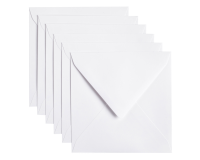 Enveloppe Papicolor 140x140mm kraft blanc paquet 6 pièces
