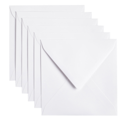 Envelop Papicolor 140x140mm kraft wit pak à 6 stuks