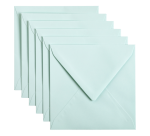 Papicolor-Umschlag 140x140 mm bläulich-grün 6er-Pack