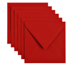 Enveloppe Papicolor 140x140mm rouge paquet 6 pièces