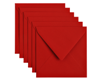 Papicolor Envelope 140x140mm red pack of 6 pieces