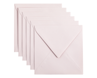 Enveloppe Papicolor 140x140mm rose clair paquet 6 pièces