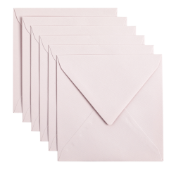 Enveloppe Papicolor 140x140mm rose clair paquet 6 pièces