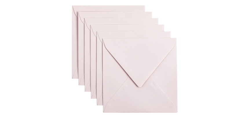 Light pink Papicolor envelope 140x140mm pack of 6 pieces