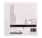 Light pink Papicolor envelope 140x140mm pack of 6 pieces
