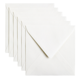 Enveloppe Papicolor 140x140mm blanc neige paquet 6 pièces