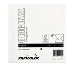 Envelop Papicolor 140x140mm hagelwit pak à 6 stuks