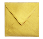 Papicolor Metallic Gold Envelope 140x140mm Pack of 6 Pieces