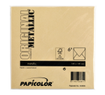 Papicolor Metallic Gold Envelope 140x140mm Pack of 6 Pieces