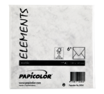 Enveloppe Papicolor 140x140mm gris marbré paquet 6 pièces