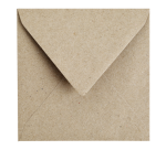 Papicolor Envelope 140x140mm gray kraft pack of 6 pieces