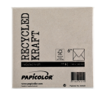 Papicolor Envelope 140x140mm gray kraft pack of 6 pieces
