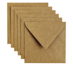 Enveloppe Papicolor 140x140mm kraft brun