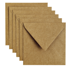 Enveloppe Papicolor 140x140mm kraft brun