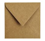 Enveloppe Papicolor 140x140mm kraft brun